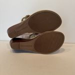 Yellow Box  Sandals Platino Flatform Toe Post‎ Glitter Rhinestones Wedding Size 8 Photo 5