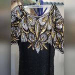 Laurence Kazar  Vintage  Beaded Embroidered Dress Size L And Jacket M Photo 12