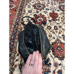 Michael Kors  Moxley Black Leather Python Embossed Style Hobo Shoulder Bag Photo 6