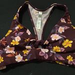 PINK - Victoria's Secret VICTORIA SECRET PINK WOMENS SIZE MEDIUM ULTIMATELY LIGHTLY LINED BURGUNDY FLORAL Photo 4