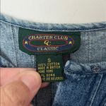 Charter Club 90s Vintage Denim Cottagecore Western Maxi Dress Long Sleeve Sz S Photo 2