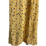 Amanda Uprichard  Amory Yellow Floral Print Sleeveless Slip Midi Dress Size S Photo 8