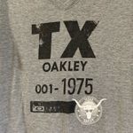 Oakley  Grey V Neck Texas Logo Art Tee Size Medium Photo 3