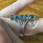 Teal Color Changing Fluorite Sterling Silver Ring Size 7 Photo 2