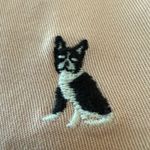 Talbots  Weekend Chino Pants Boston Terrier Dog Embroidered Cuffed NWT Petite 16P Photo 10