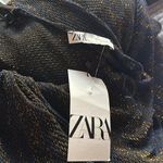ZARA NWT  Metallic Thread Knit Tunic Dress Bloggers Fav Photo 7