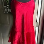 Vintage 1998 Victoria’s Secret Collection ruffle skirt slip dress, size large Red Photo 0