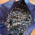 Jessica Simpson Y2K Boho Hobo Tote Snake Embossed Tassel Bag Purple Brown  Photo 7