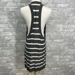 LAmade Charcoal and Cream Striped Sweater Tank Top Gray Photo 2