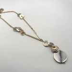 Chico's Chico’s Two‎ Tone Silver & Gold Layered Pendant Long Necklace Career Office Photo 2