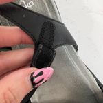 Dansko  Size 38 7.5 - 8 Sandals Blythe Black Nubuck Suede Flat Laser Cut Detail Photo 8