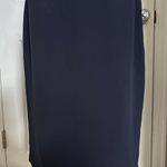 Armani Collezioni Women's Knee Length Pencil Skirt Silk Navy Italy Size 10 Photo 2
