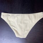 Solid & Striped NWOT  Yellow Blonde Rib Ribbed Elle Bikini Bottoms Women's Large Photo 7