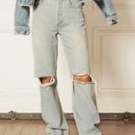 Boyish  Ziggy Distressed Authentic Rigid Relaxed Straight Jean In I Am Love Sz 26 Photo 0