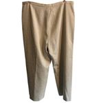 Cream Wide Leg Dress Pants 16 Lined Side Zip ALTERED Plus Size Photo 1