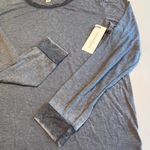 Treasure & Bond Women's Blue Long Sleeve Crew Neck T-Shirt Top Photo 3