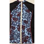 Floral Rash Guard Swim Top Colorblock Long Photo 5