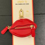 Piper K Red Lip Lips Bag Charm Key Chain Zipper Coin Purse Brand New NWT Photo 0