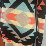 Pink Rose Aztec-Print Body-Con Sweater Dress (M) Photo 2