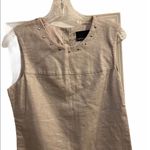 Cynthia Rowley  grey/silver cotton/linen stud dress Photo 1