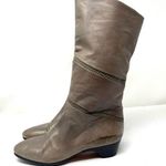 36.5 Vintage leather boots purchased in Paris, made in Italy, size Photo 0