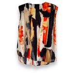 Mossimo Womens‎ Blouse Sz XL Black Purple Orange Tan Abstract Sleeveless Tank Photo 4