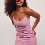 Beyond Yoga  Spacedye essence dress workout active tennis pinkhaze heather shorts Photo 0