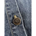 Vtg 90’s Denim Midi Skirt Size 10 Button Down Pockets Y2K Mid High Rise Jean​​​ Blue Photo 2