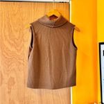 Olivia Rae  Brown Knit Turtleneck Tank Top Women’s Large Photo 5