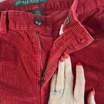 Ralph Lauren VTG Jeans Co Sz 6 Pants Straight Leg Red Corduroy Women’s Mid Rise Photo 5