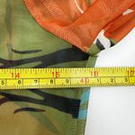 Kai Collective Gaia Mini Dress Printed Mesh Turtleneck Orange Photo 4