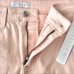 Tinseltown New Frayed Hem High Rise Shorts Pink Stretch Denim Juniors Size 1 / Waist Size 25 Photo 8