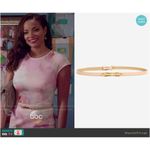 Ted Baker 💕💕 Pink Rose Gold Skinny Bow Belt Photo 3