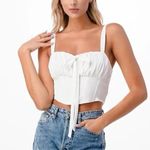 Princess Polly  white corset bustier top Photo 0