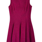 Lela Rose Metallic Pink Knit Tweed Sleeveless A Photo 0