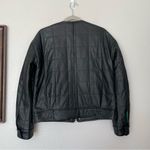 Rebecca Minkoff NWT  Black/Green Faux Leather Quilted Racer Jacket Size XS Photo 10