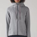 Lululemon Fleece Please Hoodie Heathered Speckled Medium Grey Size 6 Photo 0