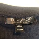 Topshop  black ribbed  short sleeved T-shirt Photo 5
