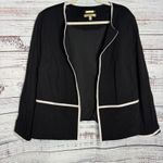 Talbots 18W Black Open Front Blazer Jacket Italian Knit Fabric Photo 1