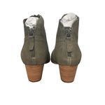 New! Violet & Red Cupid Suede Boot Bootie in Olive Green Photo 8