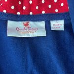 Quacker Factory Quaker Factory Navy Blue full zip sweatshirt rhinestone zipper size large Photo 2