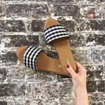 Qupid Gingham Sandals Photo 0