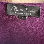 Claudia Nichole Cashmere Sweater Purple Cardigan Open Front Small Photo 5