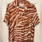 Pistola  Zebra Print Button Down Size Large Photo 0