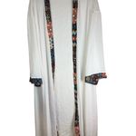 SheIn Women's Summer Cardigan with Geometric Designs Size 1Xl White Photo 8