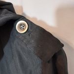 Brandy Melville Lightweight Windbreaker Black Zip Up Hooded Cropped Jacket Photo 1