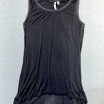 Cable & Gauge tank top sleeveless mesh viscose distressed boho gray size small Photo 1