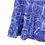 Fresh Produce  Floral Tropical Cotton Tiered Mini Skirt Size Large Photo 3