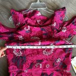 H by Halston Halston Bright Raspberry Dress with Floral lace embroidery Photo 7