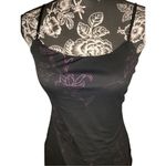 City Triangles 90s Vintage  Floral Dress Glitter Roses Formal Cocktail Photo 2